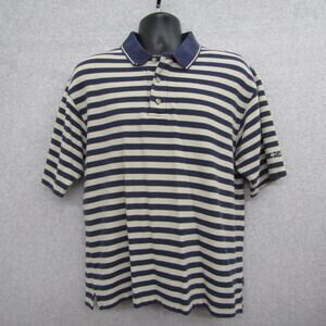 Columbia Shirt Mens M Blue Short Sleeve Pullover Cotton Polo Shirt Preppy